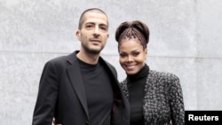 Bintang musik pop AS, Janet Jackson (kanan) dan suaminya, Wissam Al Mana (foto: dok).