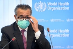 Direktur Jenderal WHO Tedros Adhanom Ghebreyesus berbicara di Jenewa, Swiss (foto: dok).