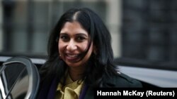 Suella Braverman, meletakkan jabatannya sebagai Menteri Dalam Negeri Inggris (foto: dok). 