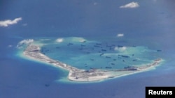 Kepulauan Spratly di Laut China Selatan yang dipersengketakan kedua negara (foto: ilustrasi). 