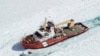 FILE - The Canadian Coast Guard Ship (CCGS) Samuel Risley, an icrebreaker, is shown in this aerial photo near Whitefish Bay on Lake Superior northwest of Sault Ste. Marie, Ontario, April 7, 2015. 