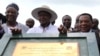 FILE - Uganda's President Yoweri Museveni delivers a speech during the ceremony marking the laying of the foundation stone for the starting point of the East Africa Crude Oil Pipeline (EACOP) in Kabaale. 