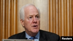 Senator AS John Cornyn berbicara dalam sebuah rapat di Komite Keuangan Senat AS di Washington, pada 12 Mei 2021. (Foto: Pool via Reuters/Susan Walsh)