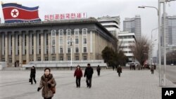 지난달 19일 북한 평양의 김일성 광장. (자료사진)