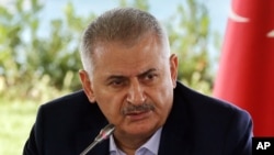 Le Premier ministre turc Binali Yildirim, Istanbul, le 20 août 2016. (Prime Minister Press Service via AP)