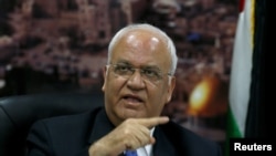 Mwanasiasa mkongwe wa kutetea uhuru na haki za Wapalestina Saeb Erekat aliyeaga dunia tarehe 10 Novemba 2020.