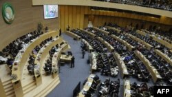 FILE - A general view shows delegates attending the 50th African Union Aniversary Summit in Addis Ababa, May 25,2013. 