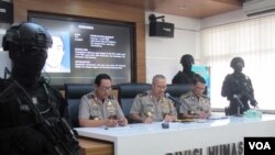 Kepala Divisi Humas Polri Irjen. Setyo Wasisto dalam konferensi pers di Mabes Polri Jakarta, 22 Juni 2017. (Foto: dok)