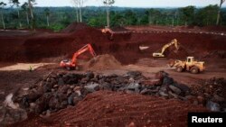FILE - Chinese investments in Ivory Coast's Lauzoua manganese mine re-opened the operation to quadruple production of the ore used to manufacture steel.