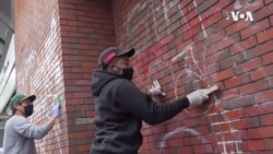PROTESTS CLEANUP CREW -- USAGM
