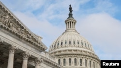 Tampak Gedung Capitol di Washington, AS, dalam foto yang diambil pada 7 Oktober 2021. (Foto: Reuters/Joshua Roberts)