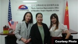 Sandy Phan-Gillis (tengah) dikenakan penahanan sewenang-wenang di Tiongkok. (Photo: dok.)