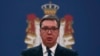 Arhiva - Predsednik Srbije Aleksandar Vučić, 15. marta 2020. u Beogradu (AP Photo/Darko Vojinović)