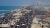 Une marée humaine en route vers le nord de Gaza