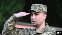 FILE - The wife of Ukraine's military intelligence leader, Kyrylo Budanov — shown here at an event in the western Ukrainian city of Lviv on July 8, 2023 — has been poisoned with heavy metals, the intelligence agency reported on Nov. 28. Marianna Budanova is undergoing treatment.