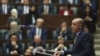 Le président turc Recep Tayyip Erdogan prononce un discours, le 23 octobre 2018