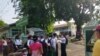 ကိုဗစ်ရောဂါပျံ့နှံ့လာမှုကြောင့် ပိတ်လိုက်ရ သော လက်ပံတန်းမြို့က အထက်တန်းကျောင်းတခု (ဓာတ်ပုံ- courtesy)