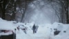 Neige record à Boston, dans le nord-est des Etats-Unis