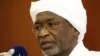 Le nouveau vice-président soudanais, Mohamed Osman Yousif Kiber, s'adresse aux journalistes après avoir prêté serment à Khartoum le 10 septembre 2018.