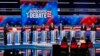 Les candidats démocrates à l'élection sur le plateau de leur cinquième débat télévisé, mercredi, 20 novembre 2019 à Atlanta. (Photo AP / John Bazemore)