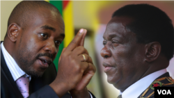 Mutungamiri weCCC VaNelson Chamisa nemutungamiri wenyika VaEmmerson Mnangagwa