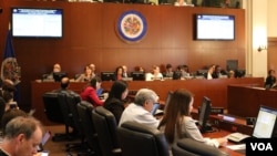 Pertemuan Organisasi Negara-Negara Amerika (OAS) untuk membahas situasi di Nikaragua, Rabu (11/7). 
