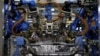 A robot is seen in the automobile production line of the new Honda plant in Prachinburi, Thailand, May 12, 2016. 