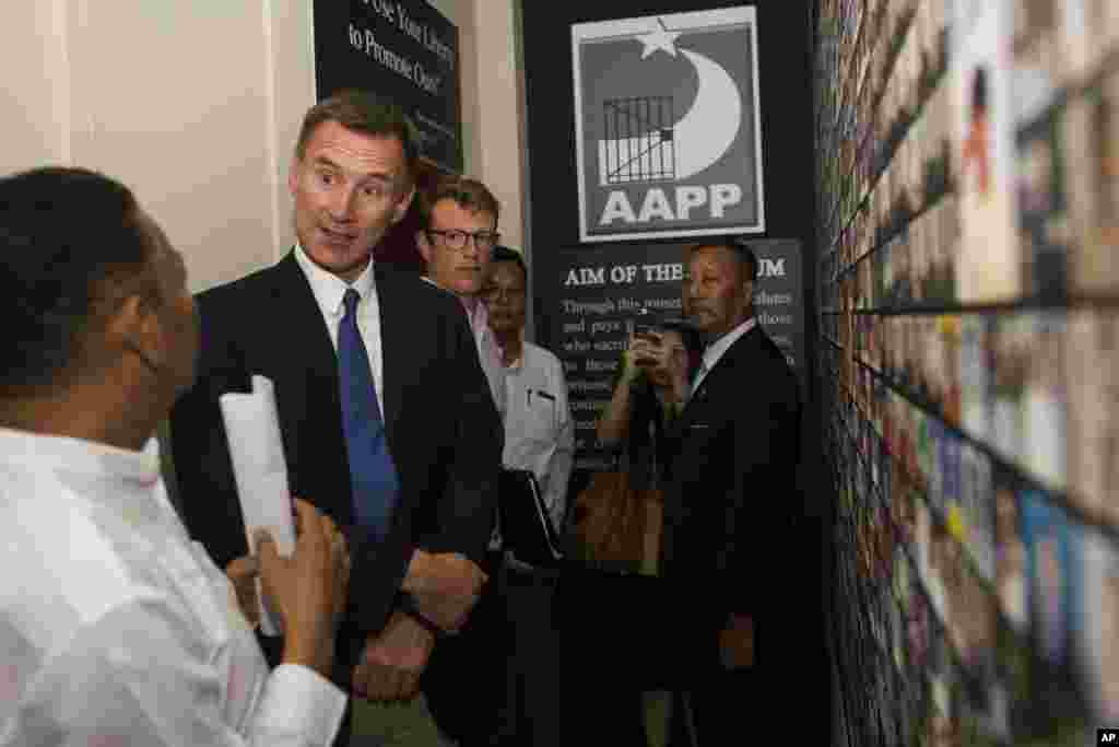  ဗြိတိန်နိုင်ငံခြားရေးဝန်ကြီး Jeremy Hunt နှင့် AAPP တွေ့ဆုံ