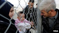 Des Syriens sur l'île de Chypre le 4 février 2017.