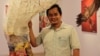 លោក​​ ​ស្រី បណ្តួល ​​​វ័យ​​​៤៦​​​ឆ្នាំ ដែល​​​​ជា​​​សហ​ស្ថាបនិក​​​ម្នាក់​​​ក្នុង​​​ចំណោម​​សហ​​ស្ថាបនិក​​​ទាំង​​​ប្រាំបួន​​​នាក់​​​របស់​​​អង្គការ​​​ហ្វារពន្លឺសិល្បៈ​​ ​ចូលរួម​​​ក្នុង​​​ការ​​​រៀបចំ​​​ពិធី​​​តាំង​​​ពិព័រណ៍​​​និង​​​ការ​សម្តែង​​​​​សិល្បៈ​​​ក្នុ
