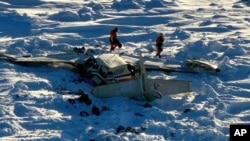 Mjesto nesreće jednomotornog aviona na Alasci.
