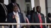 FILE - South Sudan's President Salva Kiir, right, and Vice President Riek Machar, left, attend a Holy Mass led by Pope Francis at the John Garang Mausoleum in Juba, South Sudan, Feb. 5, 2023. 