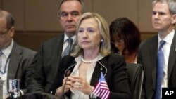 U.S. Secretary of State Hillary Rodham Clinton attends the Association of Southeast Asian Nations (ASEAN) Ministerial Meeting in Indonesia, July 22, 2011
