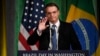 Allocution du président brésilien Jair Bolsonaro devant la chambre de commerce de Washington le 18 mars 2019.