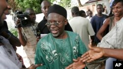Ousainou Darboe, chef du principal parti d'opposition gambien et avocat des droits de l'Homme, était candidat de l'opposition lors de la dernière élection de 2006 en Gambie, 22 septembre 2006.
