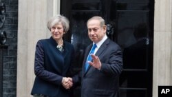 Firayi Ministan Birtaniya Theresa May da na Isra'ila Benjamin Netanyahu a London