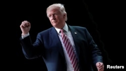 Donald Trump lors d'un rassemblement à Panama City, Floride, le 11 octobre 2016.