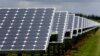 FILE - Some of the more than 37,000 solar panels gather sunlight at the Space Coast Next Generation Solar Center, in Merritt Island, Florida, May 2015.
