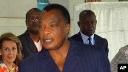 Le président Denis Sassou N'Guesso du Congo, 20 mars 2016.