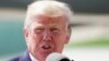 Presiden AS Donald Trump speaks berbicara di Milwaukee, Wisconsin, Selasa (13/6). 