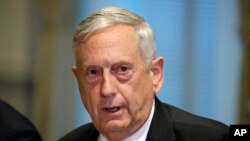 FILE - Defense Secretary Jim Mattis, in Washington.