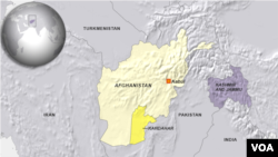 Peta Provinsi Kandahar, Afghanistan